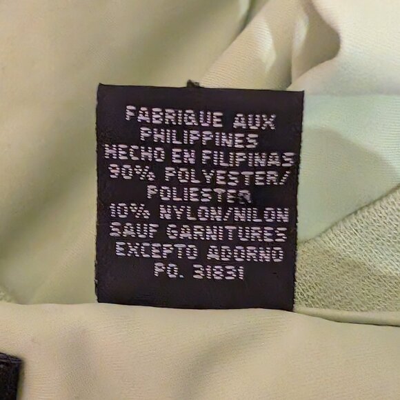 Page & Tuttle V-Neck Pull Over Jacket Light Green Size Large - Picture 14 of 15